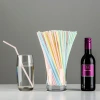 Wholesale trendy and popular beverage cola soy milk disposable colored plastic straws, heat-resistant and flexible children's straws Application Scenario